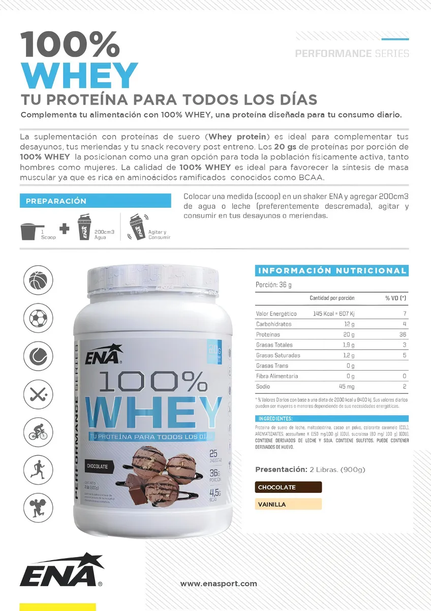 ENA 100% Whey Protein - Image 2